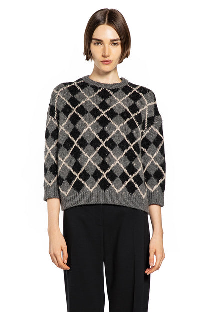 KHAITE WOMAN GREY KNITWEAR