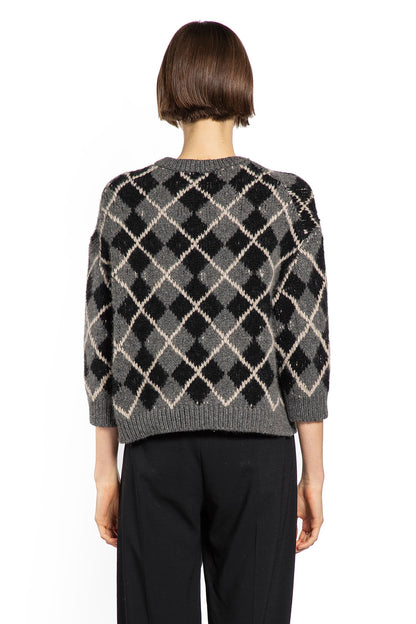 KHAITE WOMAN GREY KNITWEAR