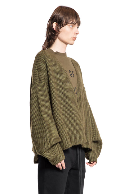 FEAR OF GOD MAN GREEN KNITWEAR