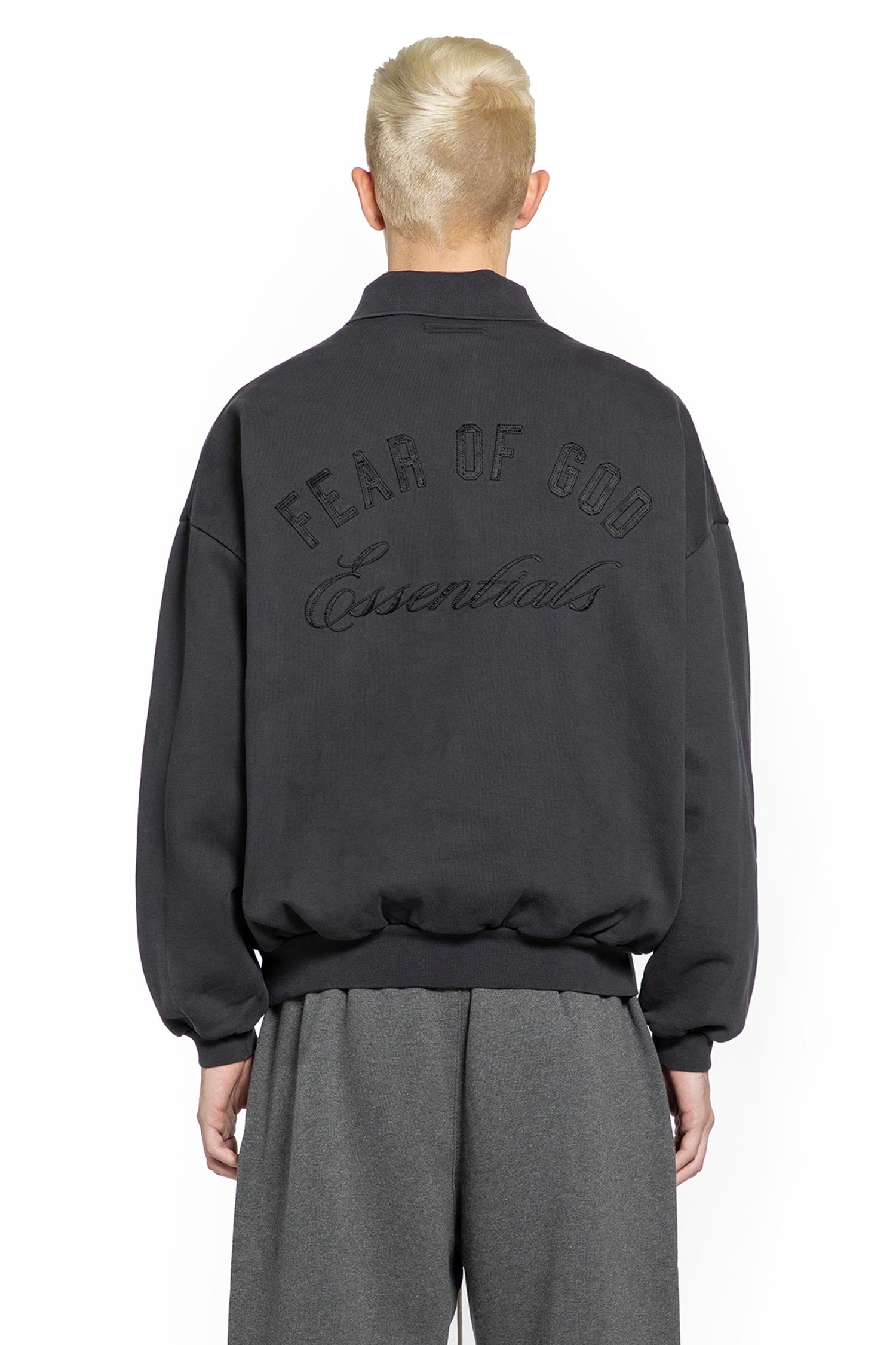 Embroidered Classic Polo Sweatshirt