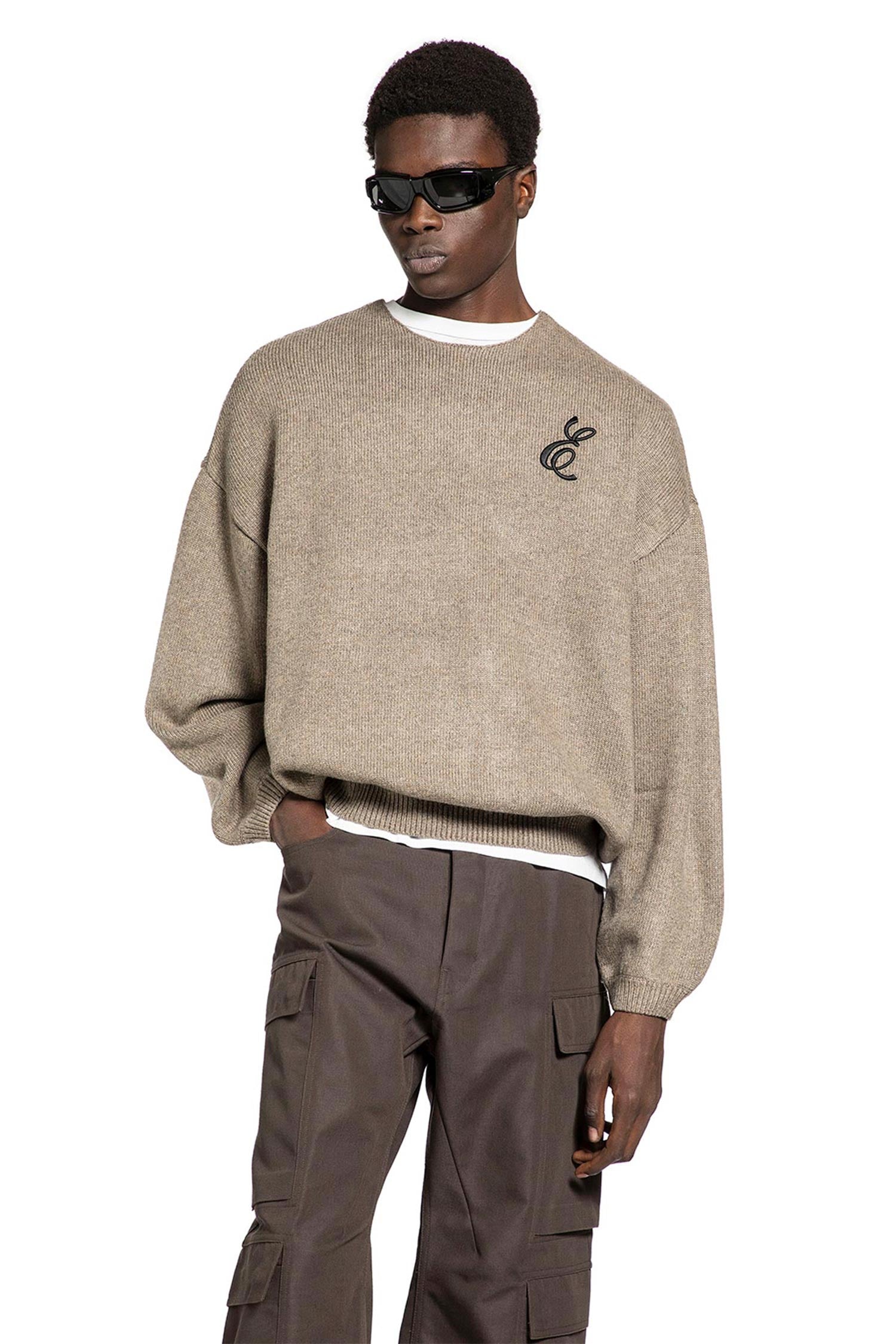 Waffle Crewneck Sweater