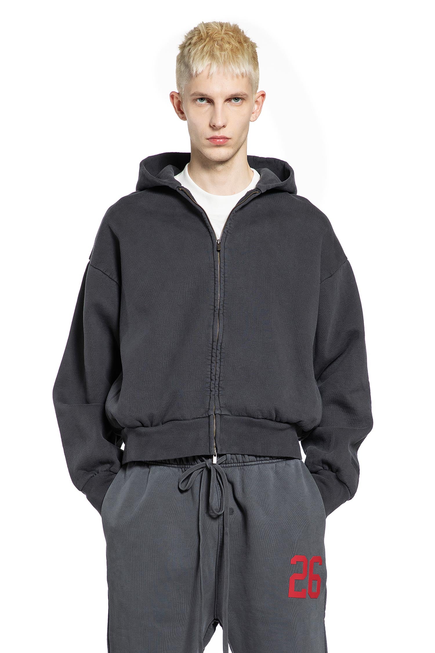 Embroidered Classic Zip-Up Hoodie