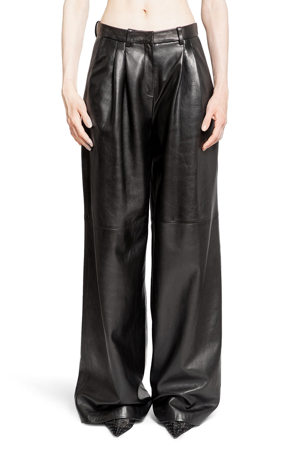 MAGDA BUTRYM WOMAN BLACK TROUSERS