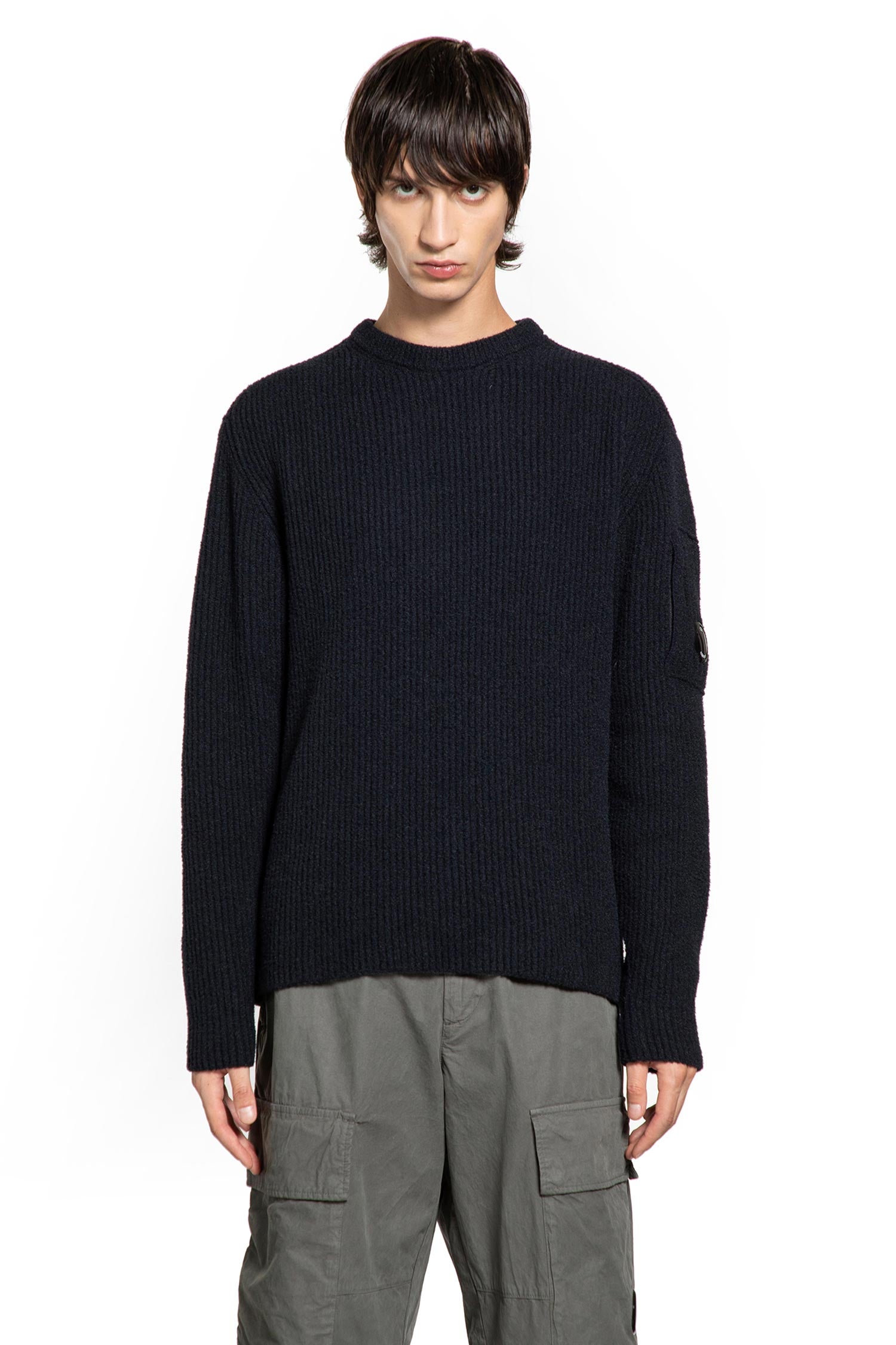 C.P. COMPANY MAN BLACK KNITWEAR