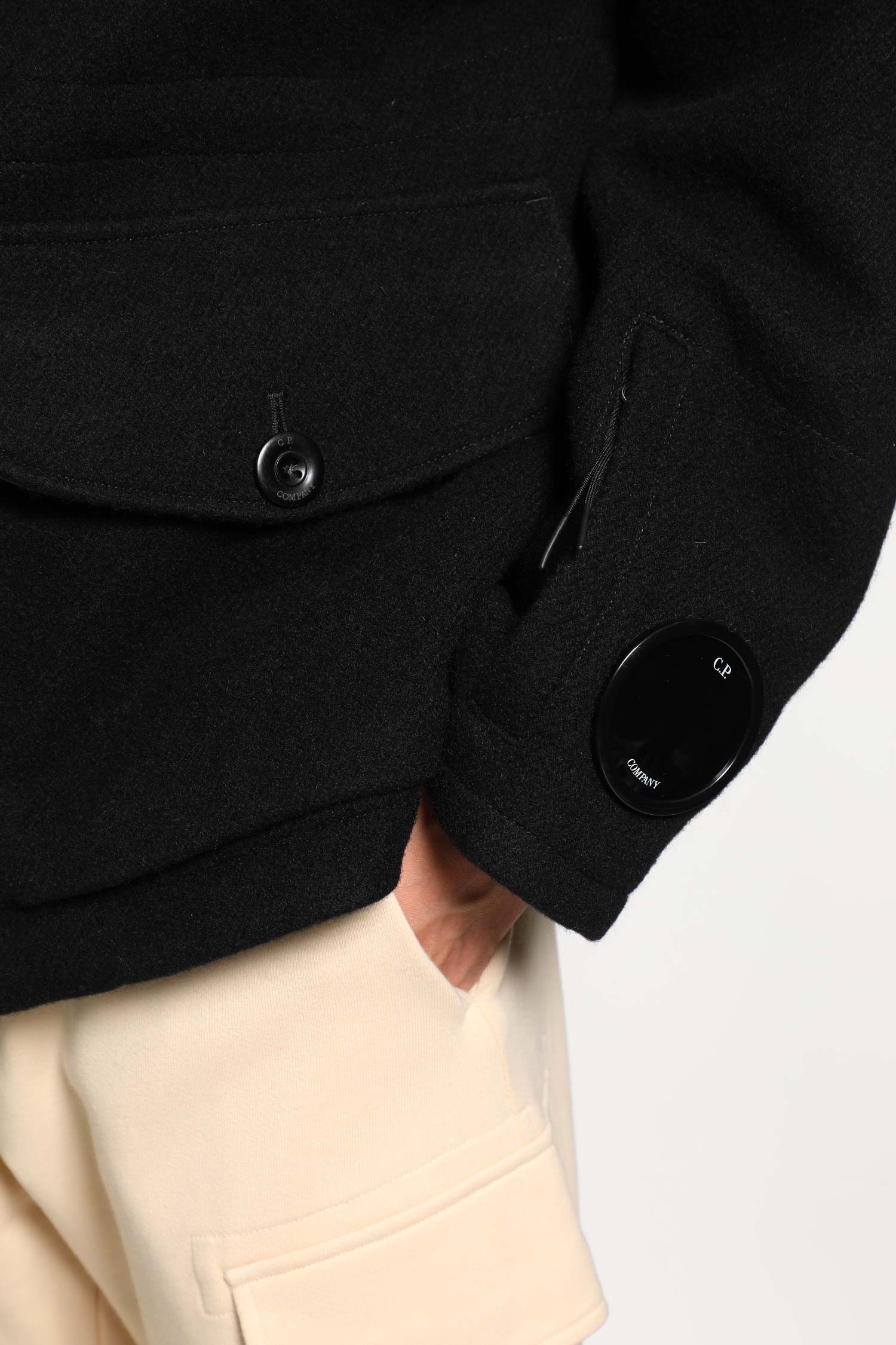 C.P. COMPANY MAN BLACK JACKETS