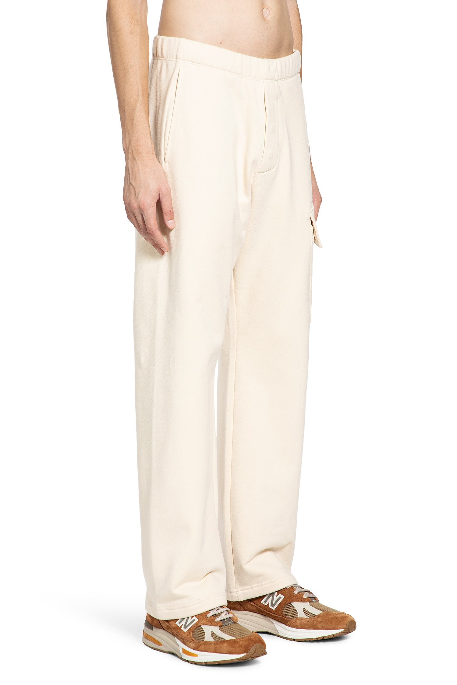 Diagonal Raised Fleece Cargo Lens Sweatpants