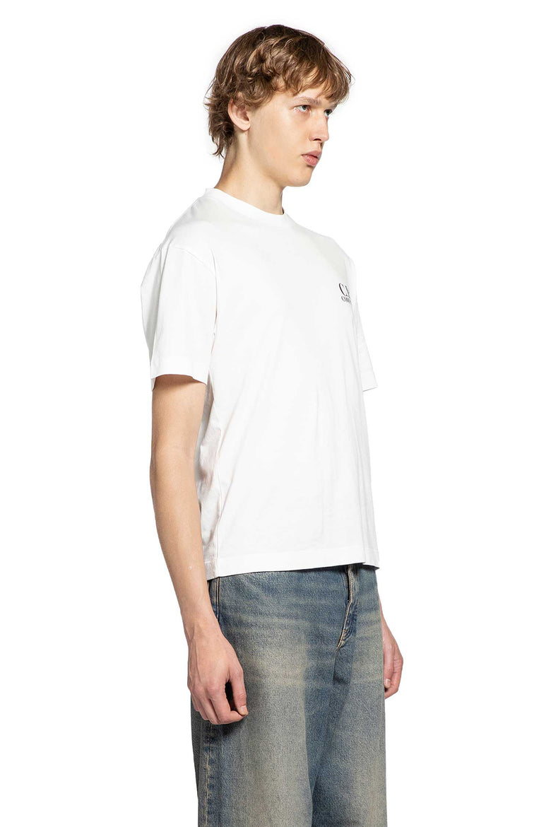 C.P. COMPANY MAN WHITE T-SHIRTS & TANK TOPS