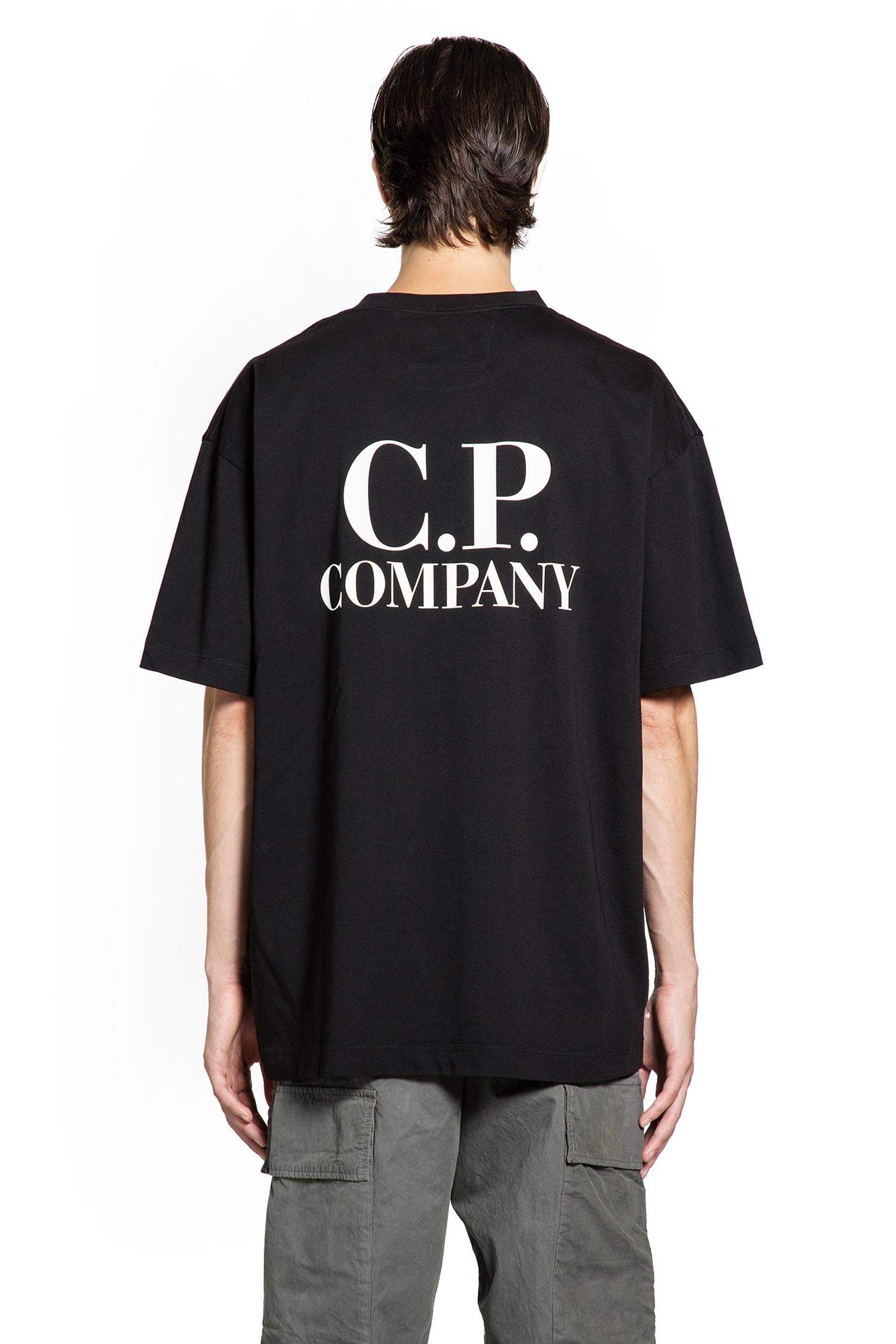 C.P. COMPANY MAN BLACK T-SHIRTS & TANK TOPS