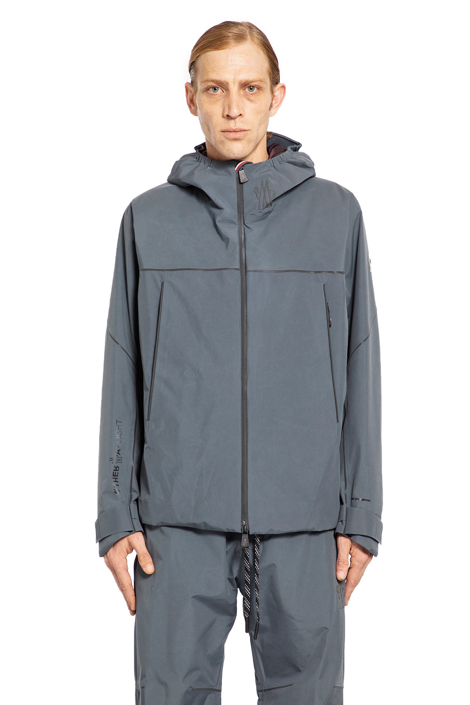 MONCLER GRENOBLE MAN GREY JACKETS