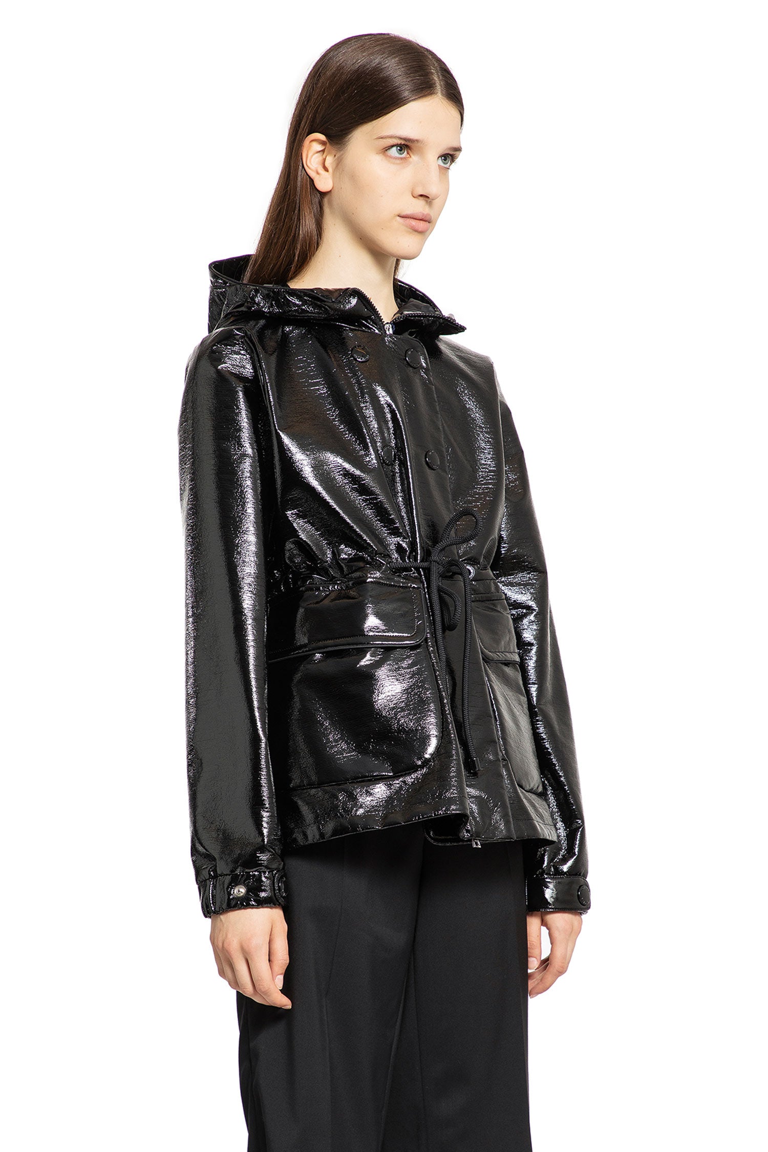 MONCLER WOMAN BLACK JACKETS