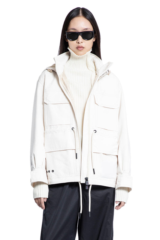 MONCLER GRENOBLE WOMAN OFF-WHITE COATS