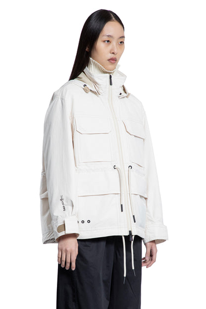 MONCLER GRENOBLE WOMAN OFF-WHITE COATS