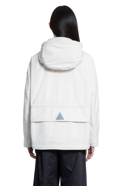 MONCLER GRENOBLE WOMAN OFF-WHITE COATS