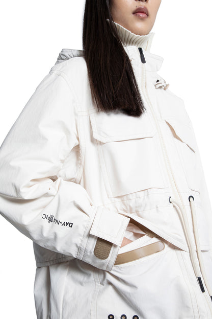 MONCLER GRENOBLE WOMAN OFF-WHITE COATS