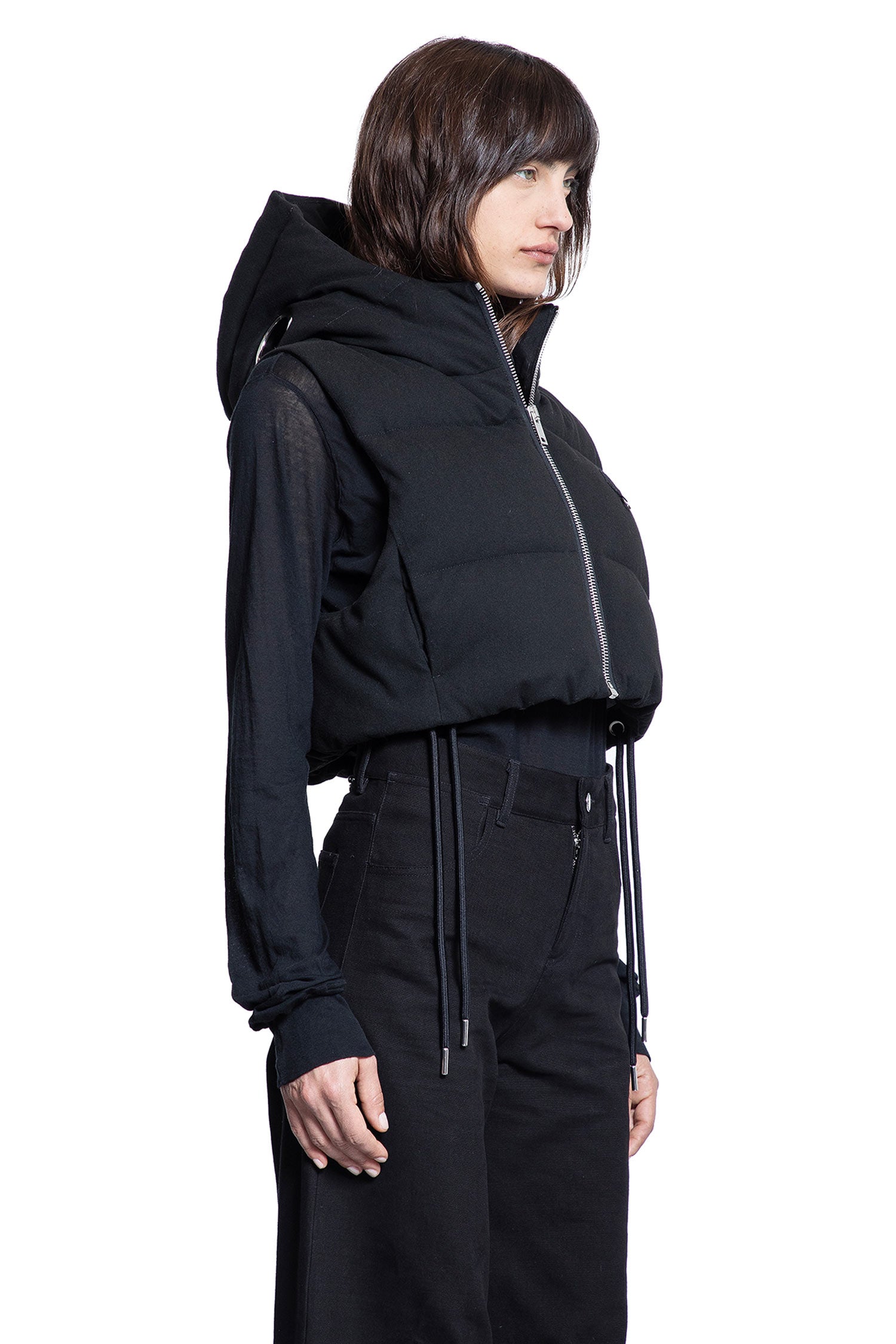 MONCLER GENIUS WOMAN BLACK VESTS