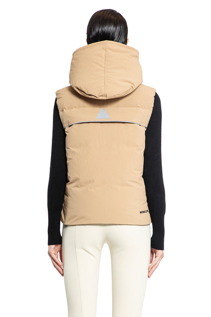 MONCLER GRENOBLE WOMAN BEIGE VESTS