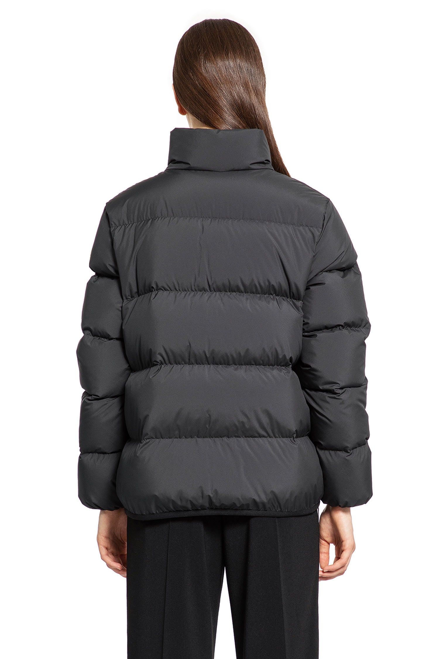 MONCLER WOMAN BLACK JACKETS