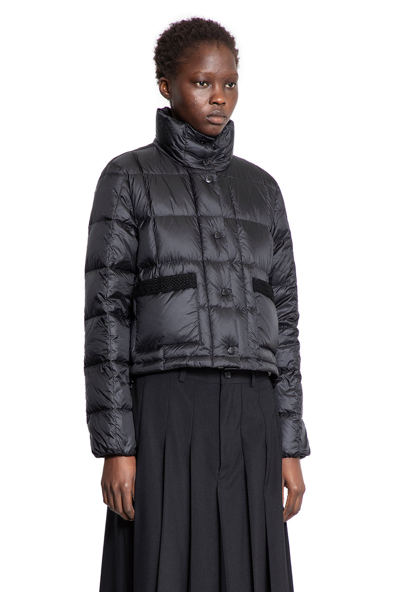 MONCLER WOMAN BLACK JACKETS