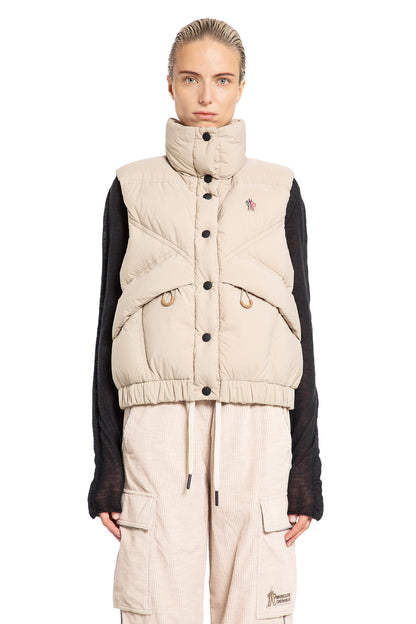 MONCLER GRENOBLE WOMAN BEIGE VESTS