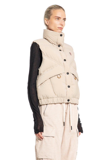 MONCLER GRENOBLE WOMAN BEIGE VESTS