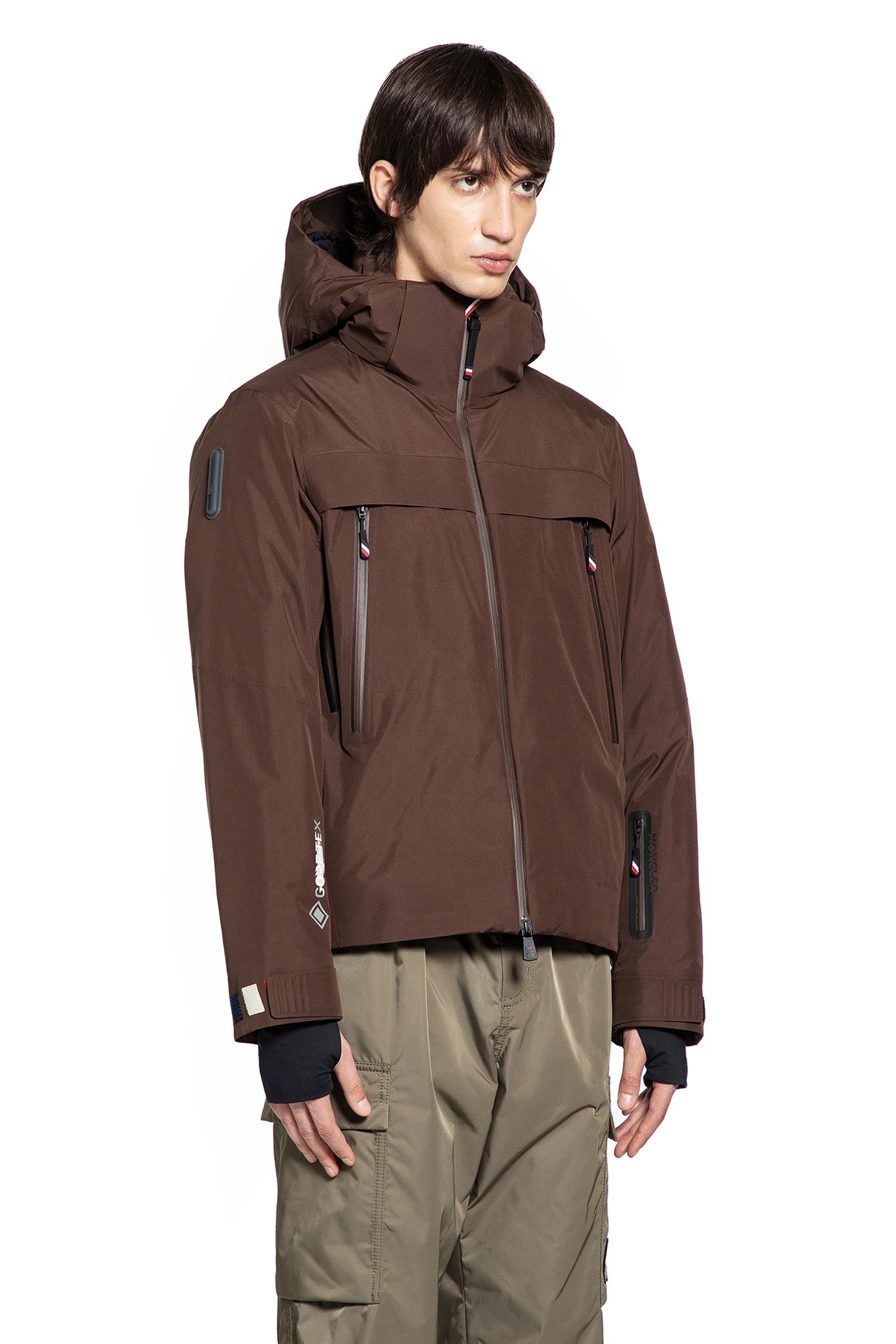 MONCLER GRENOBLE MAN BROWN JACKETS