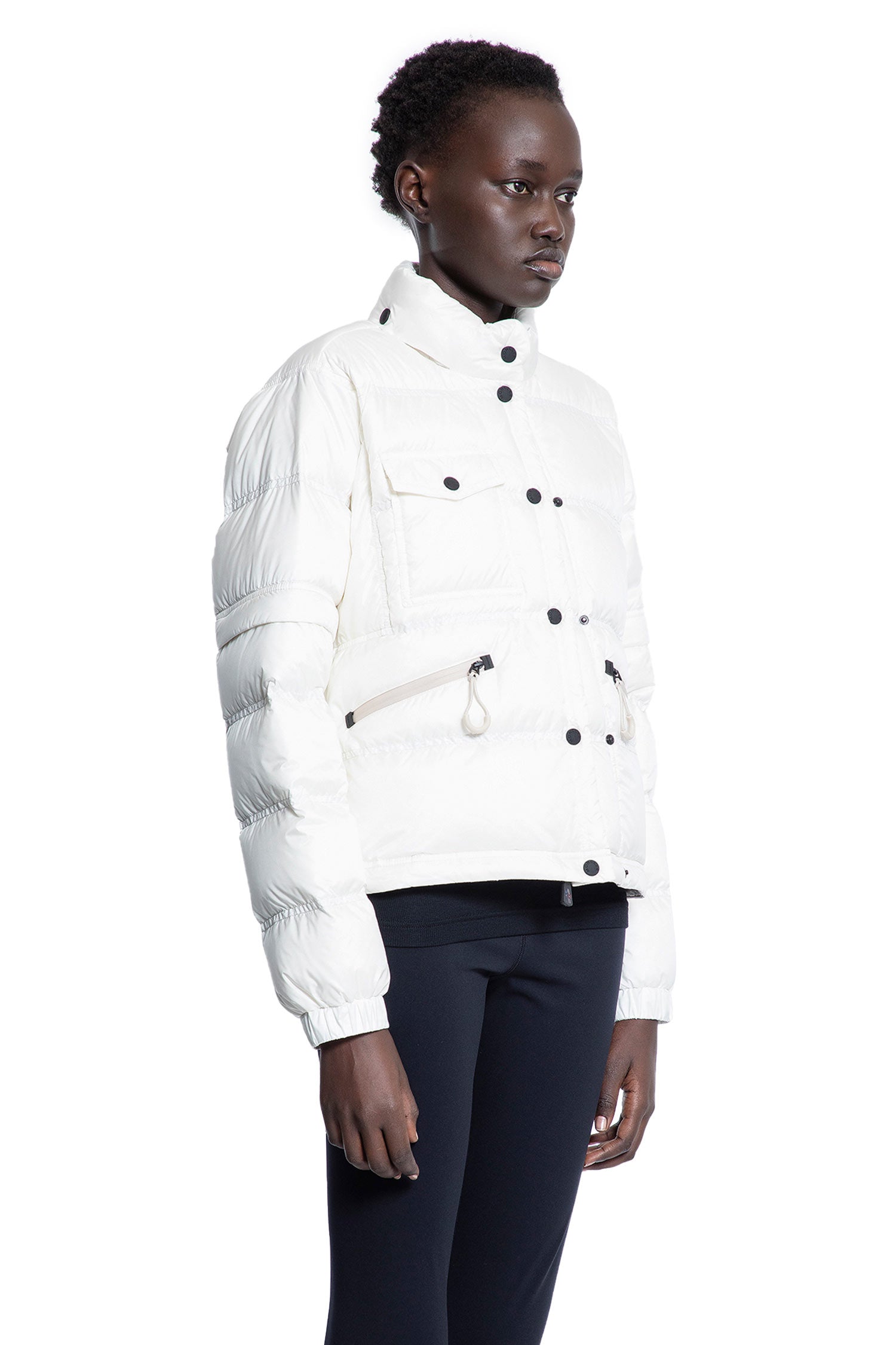 MONCLER GRENOBLE WOMAN WHITE JACKETS