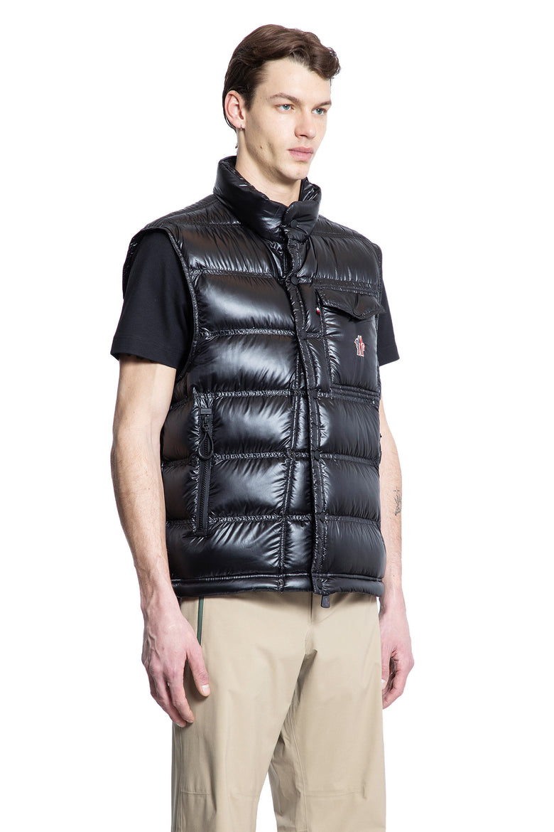 MONCLER GRENOBLE MAN BLACK VESTS