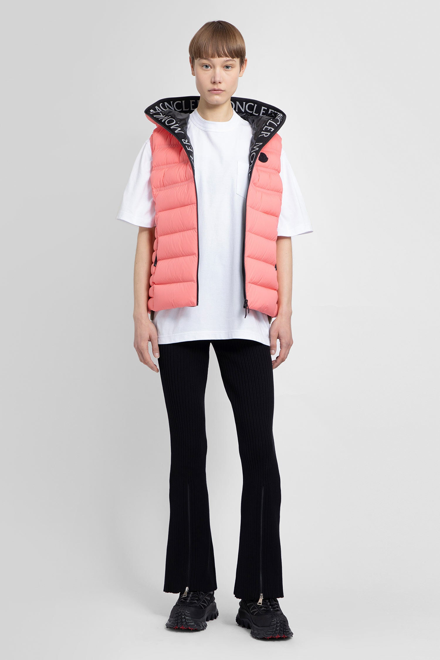 MONCLER WOMAN PINK WAISTCOATS