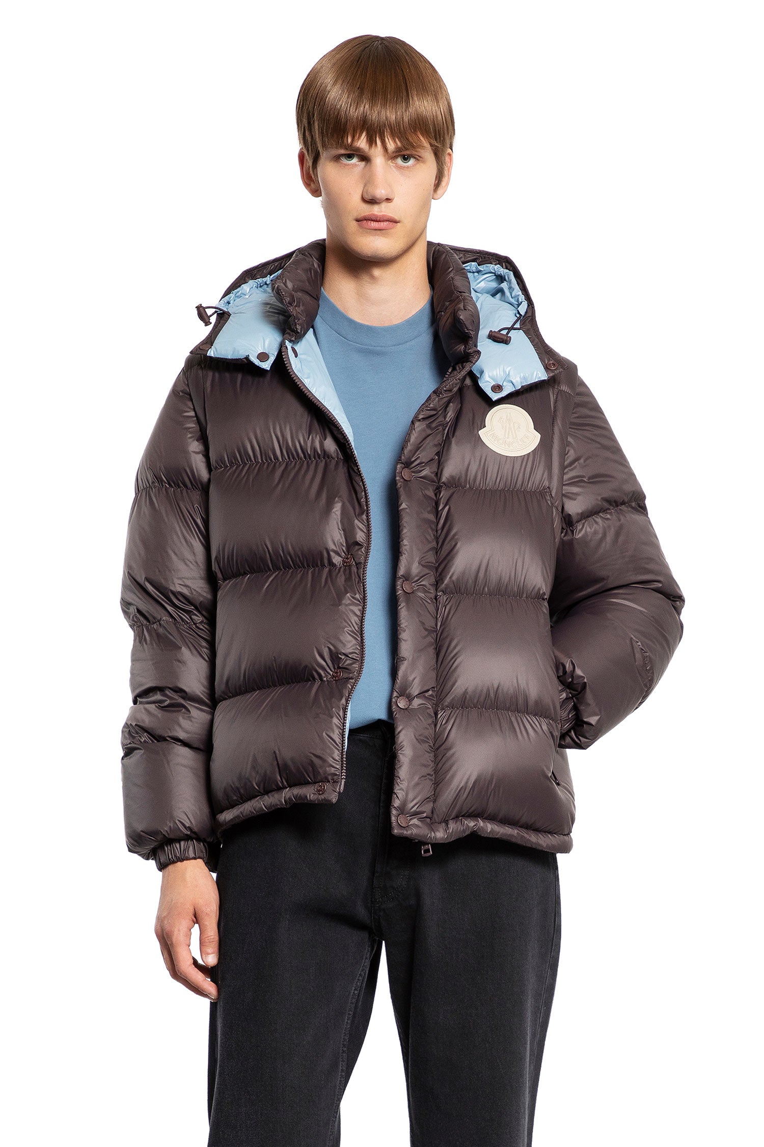 MONCLER MAN BROWN JACKETS