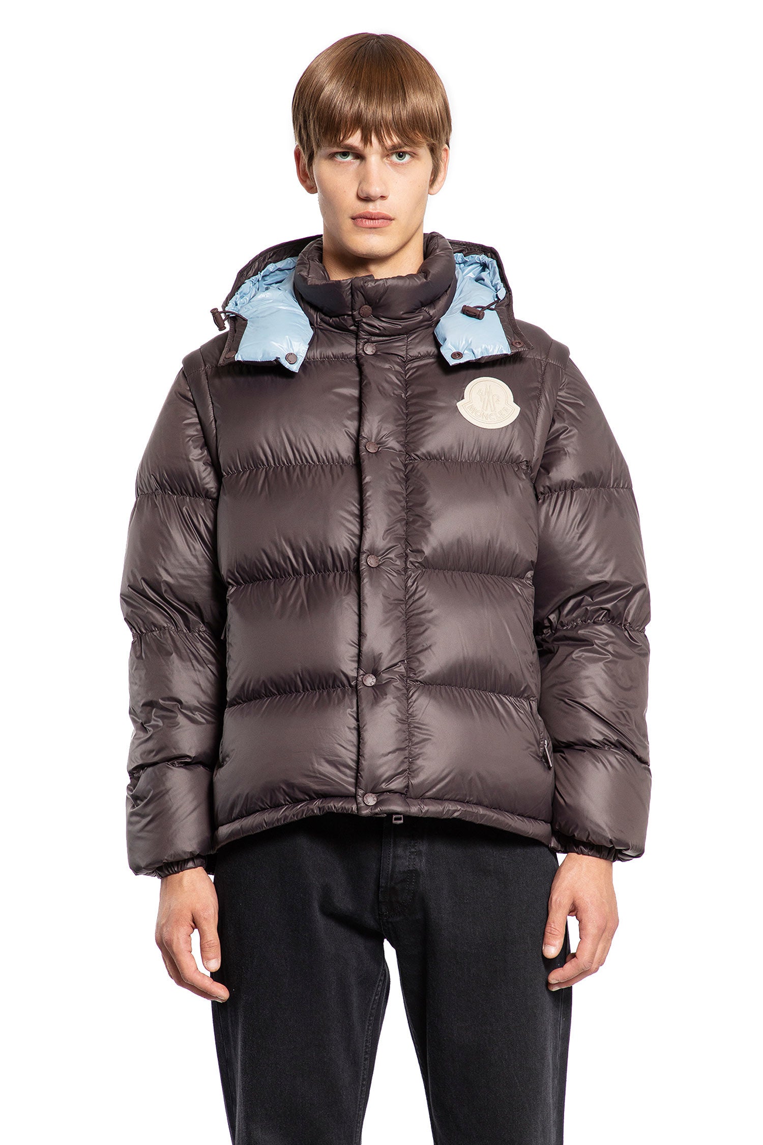 MONCLER MAN BROWN JACKETS