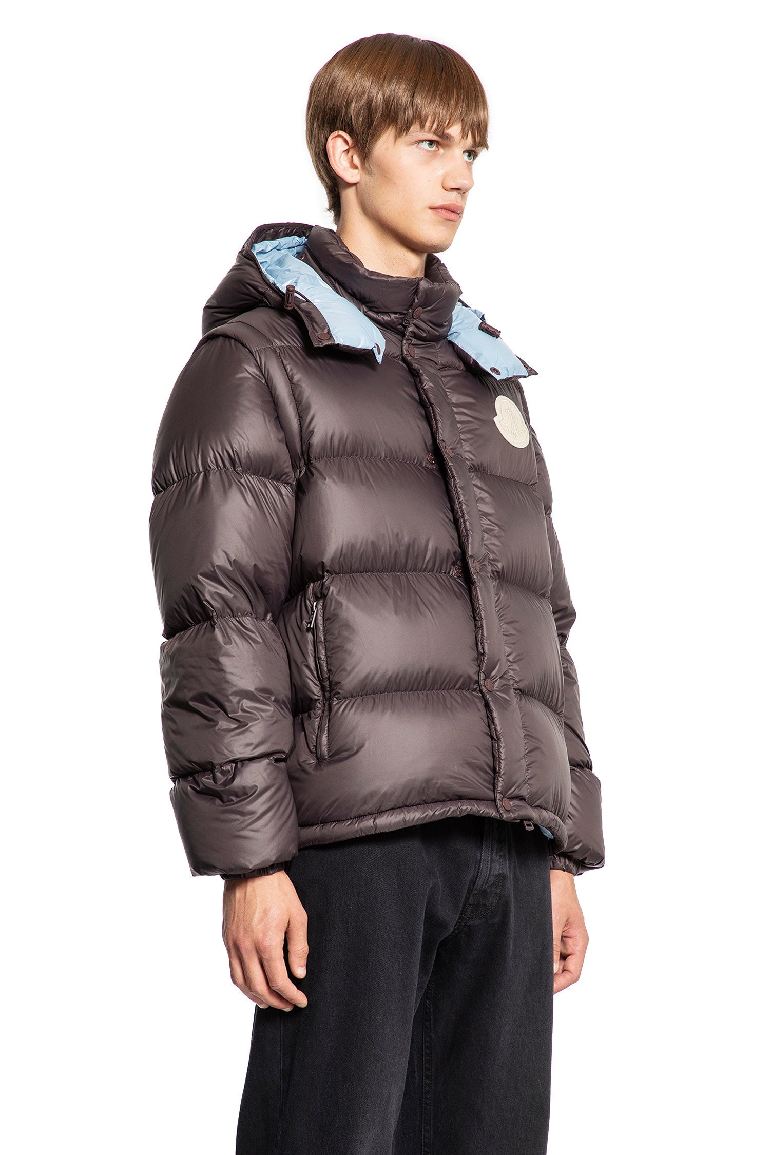 MONCLER MAN BROWN JACKETS