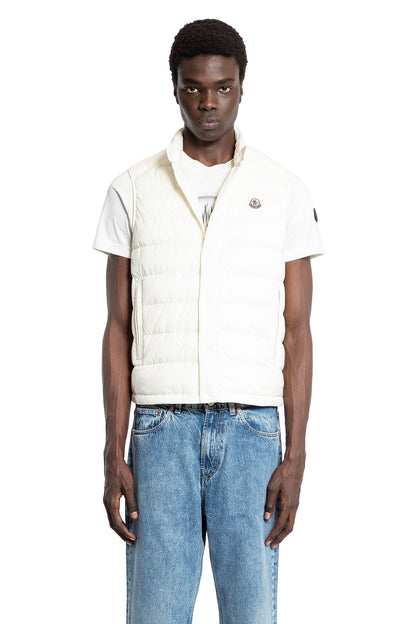 MONCLER MAN WHITE VESTS