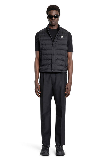 MONCLER MAN BLACK VESTS