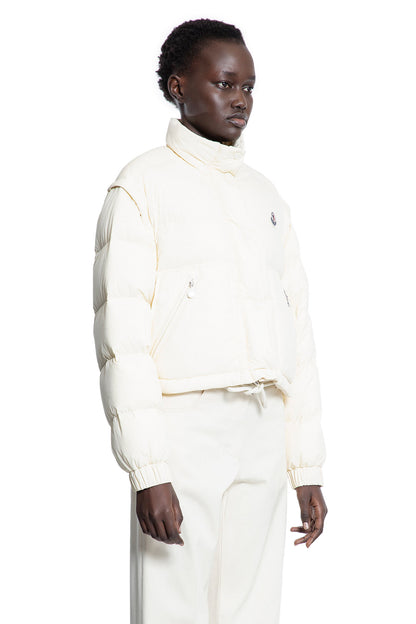 MONCLER WOMAN OFF-WHITE JACKETS