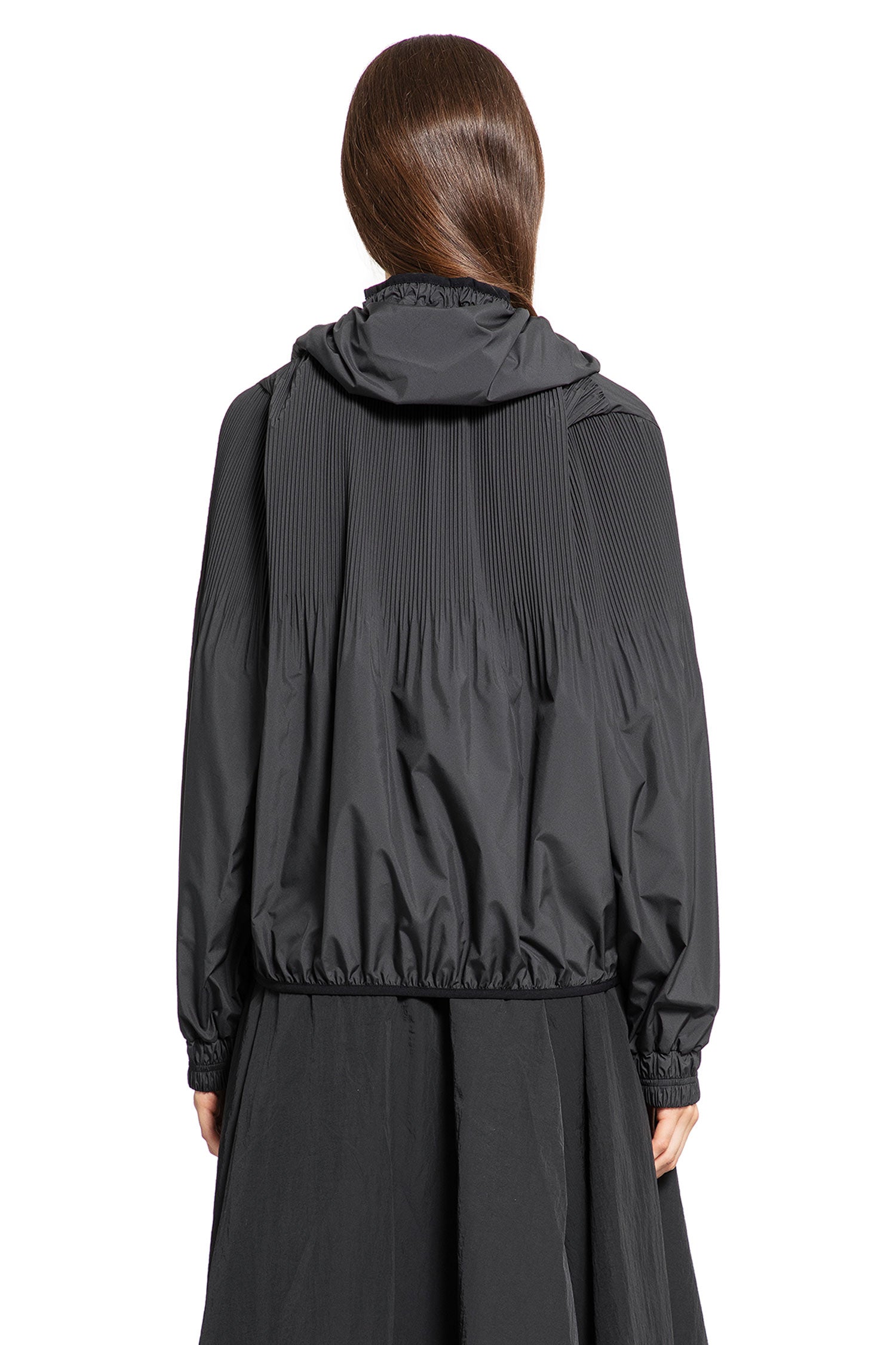 MONCLER WOMAN BLACK JACKETS