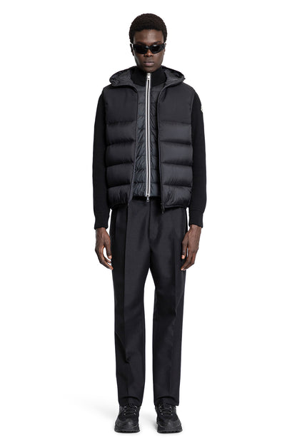 MONCLER MAN BLACK VESTS