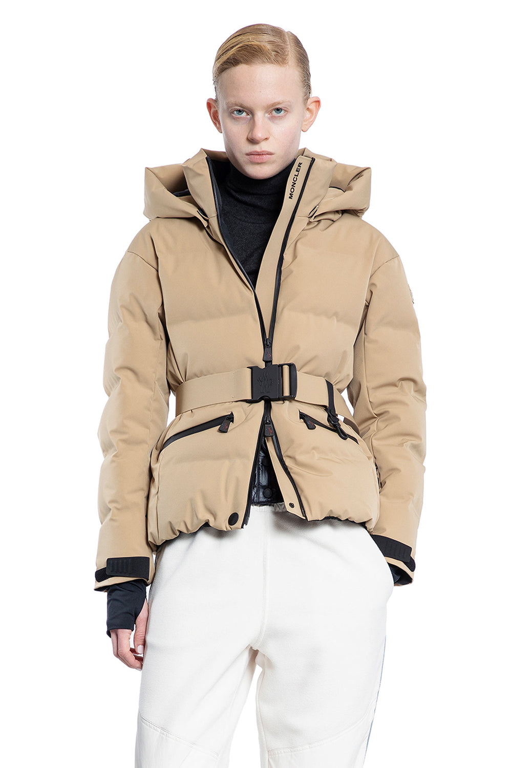 MONCLER GRENOBLE WOMAN BEIGE JACKETS