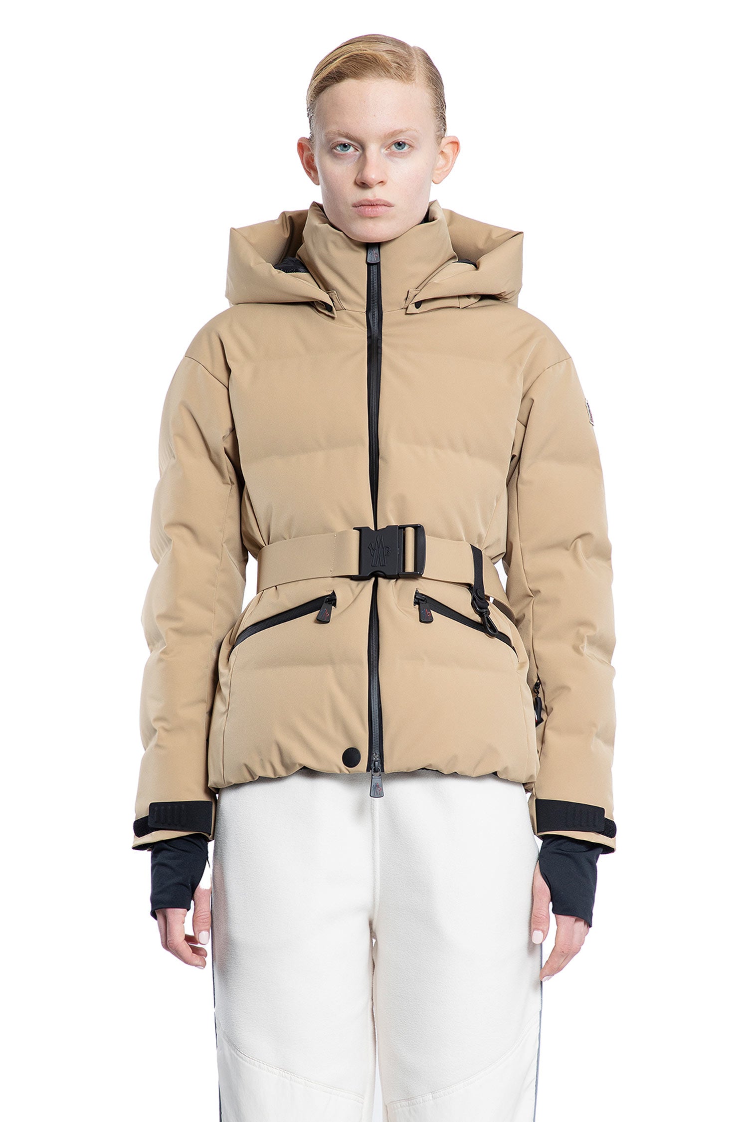 MONCLER GRENOBLE WOMAN BEIGE JACKETS