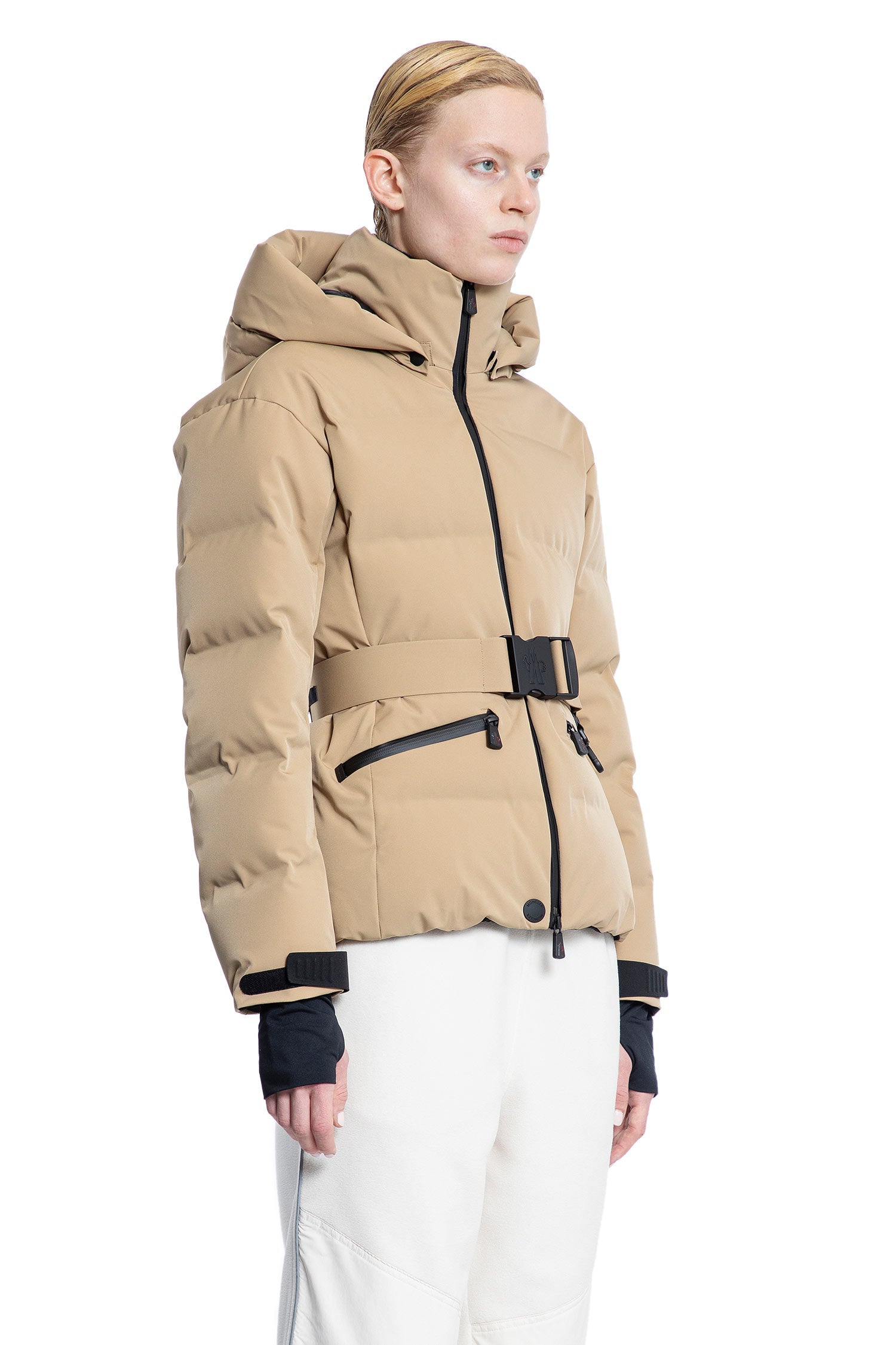 MONCLER GRENOBLE WOMAN BEIGE JACKETS