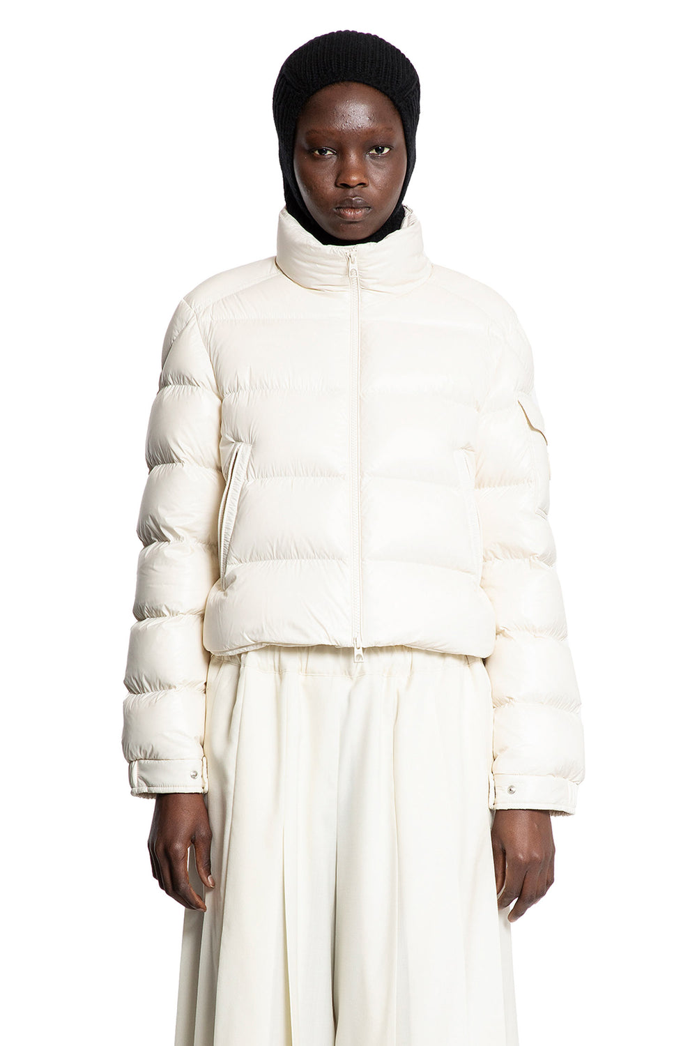 MONCLER WOMAN WHITE JACKETS