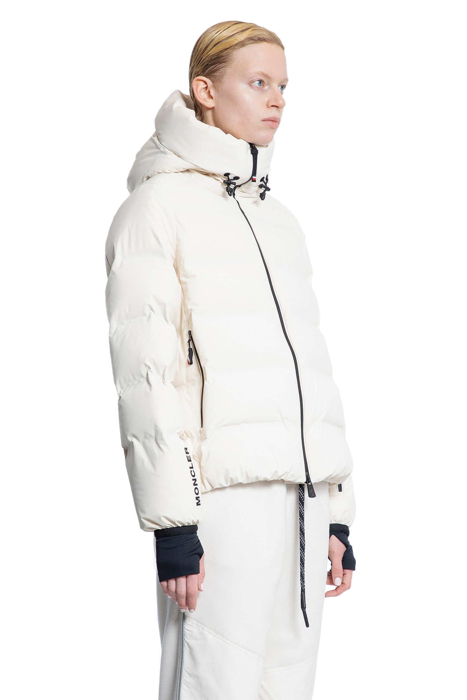 MONCLER GRENOBLE WOMAN WHITE JACKETS