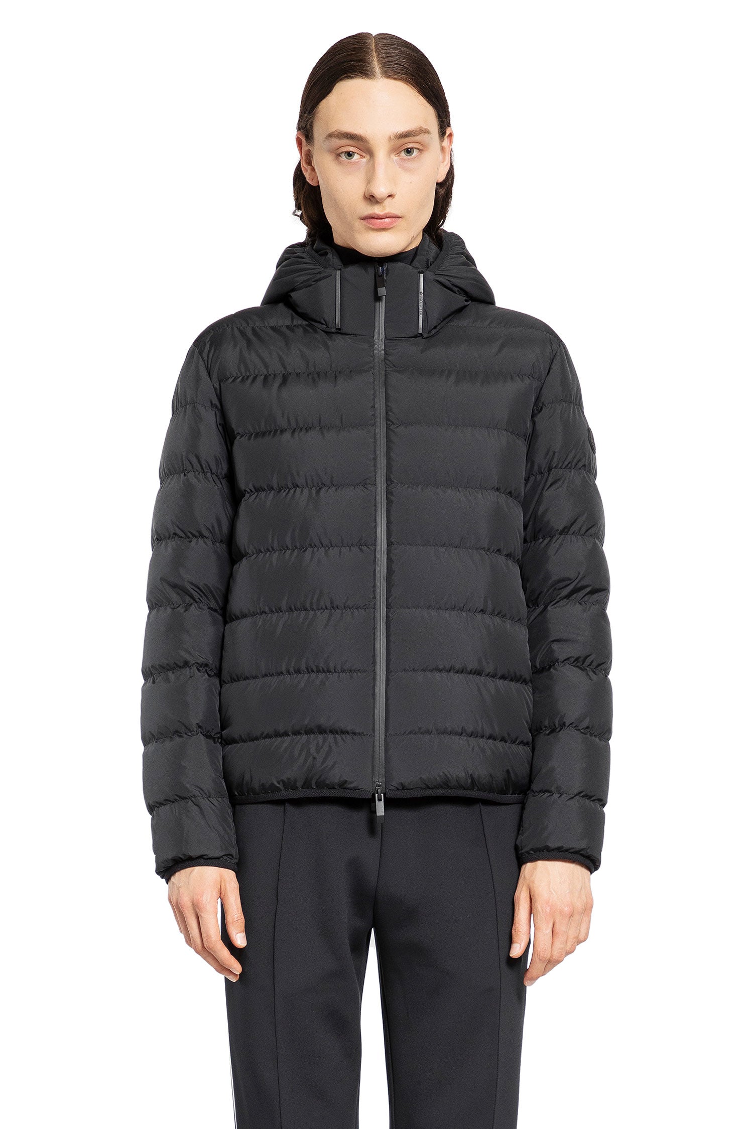 MONCLER MAN BLACK JACKETS