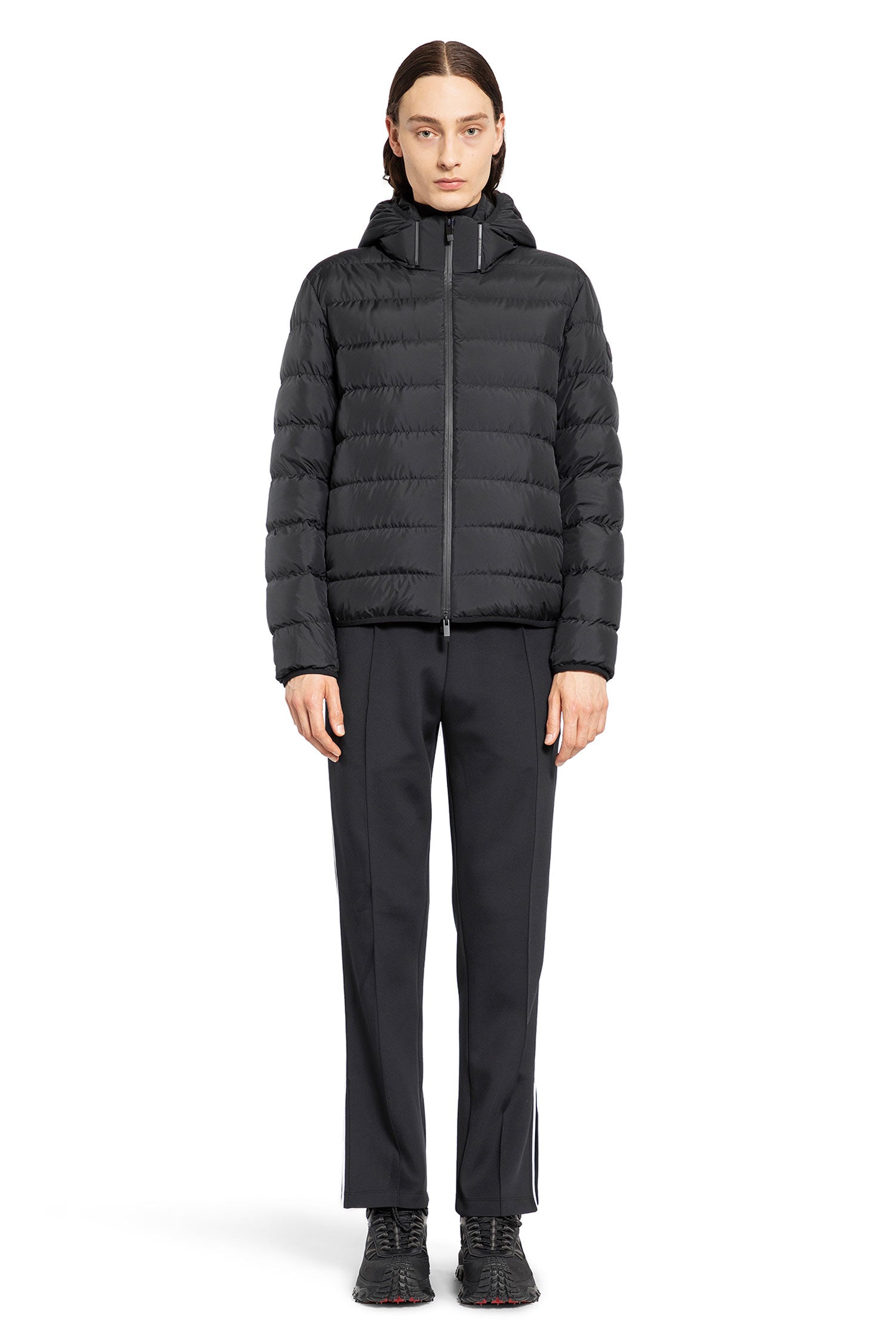 MONCLER MAN BLACK JACKETS