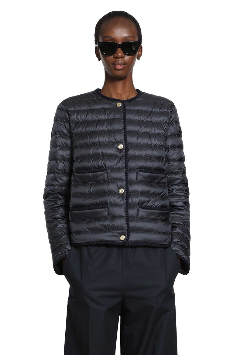 MONCLER Circaete Braided Trim Short Down Jacket woman