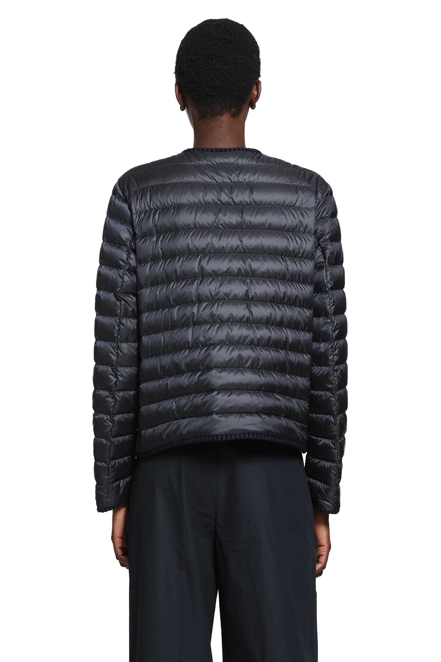 MONCLER Circaete Braided Trim Short Down Jacket woman