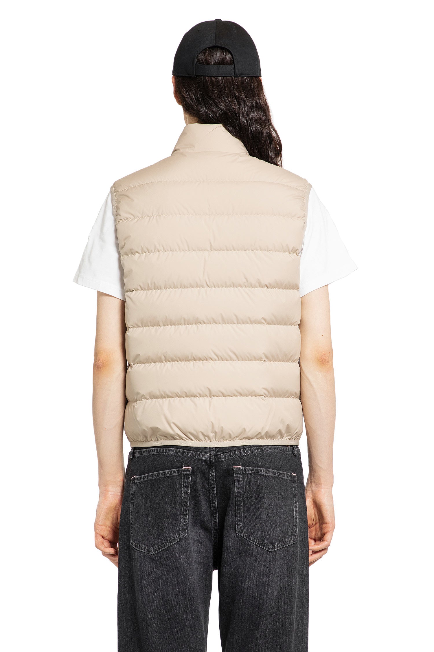 MONCLER MAN BEIGE VESTS