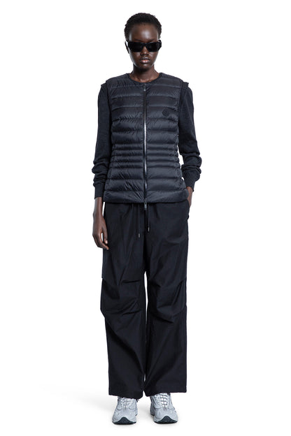 MONCLER WOMAN BLACK VESTS