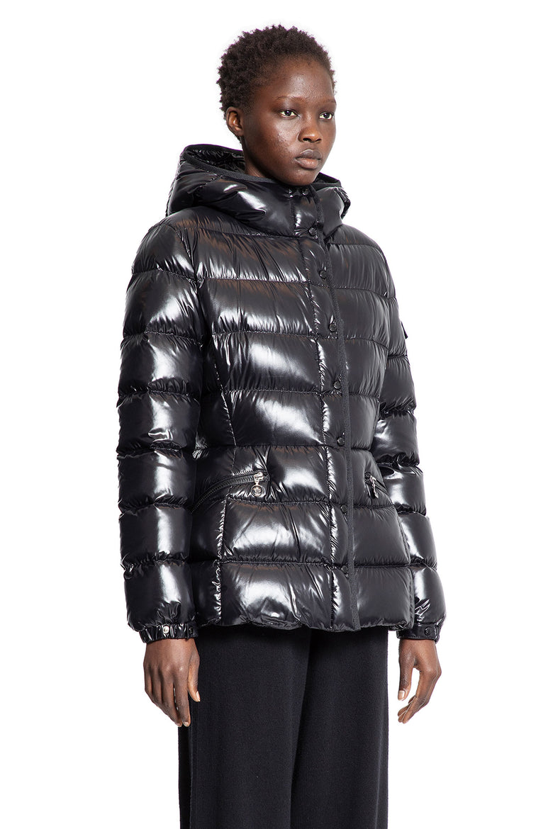 MONCLER WOMAN BLACK JACKETS