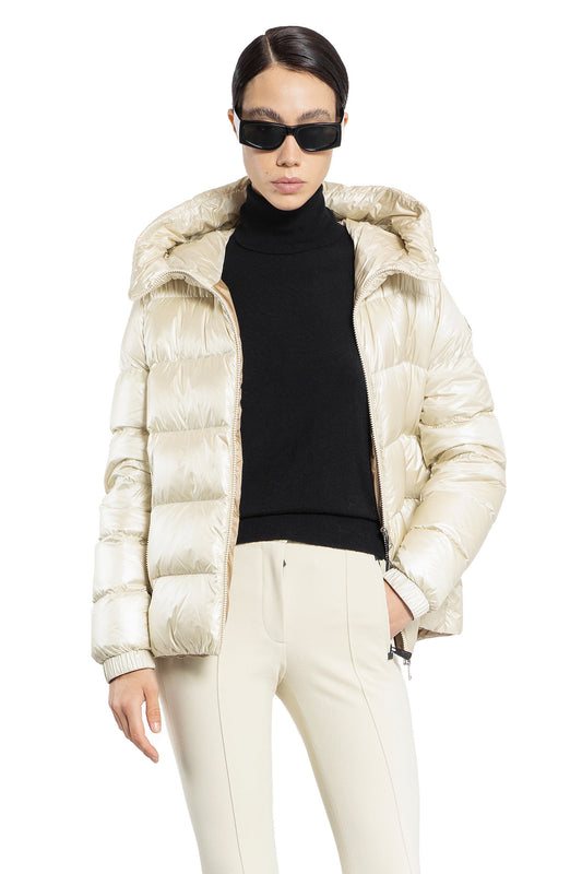 MONCLER WOMAN OFF-WHITE JACKETS