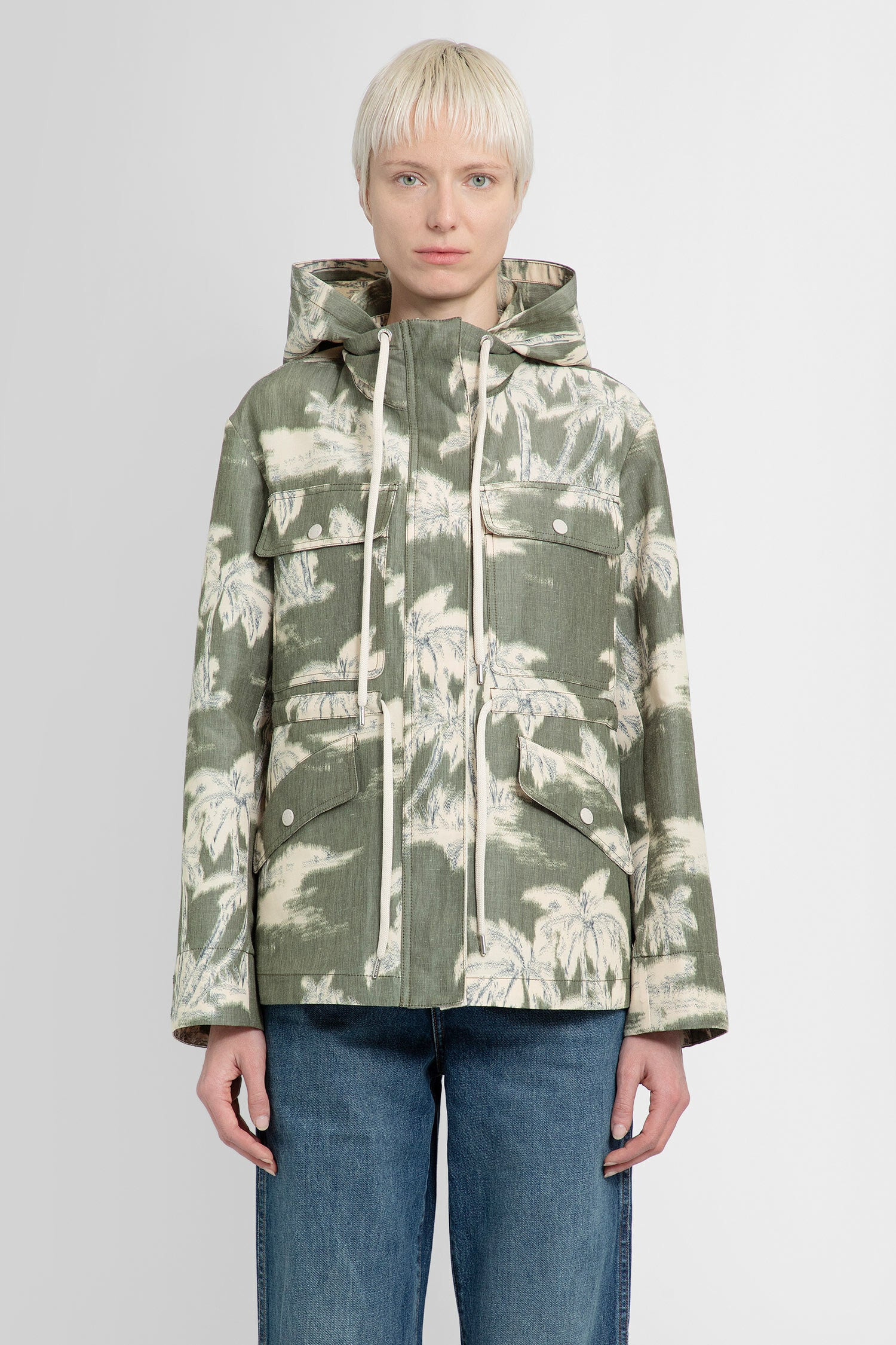 MONCLER WOMAN GREEN JACKETS